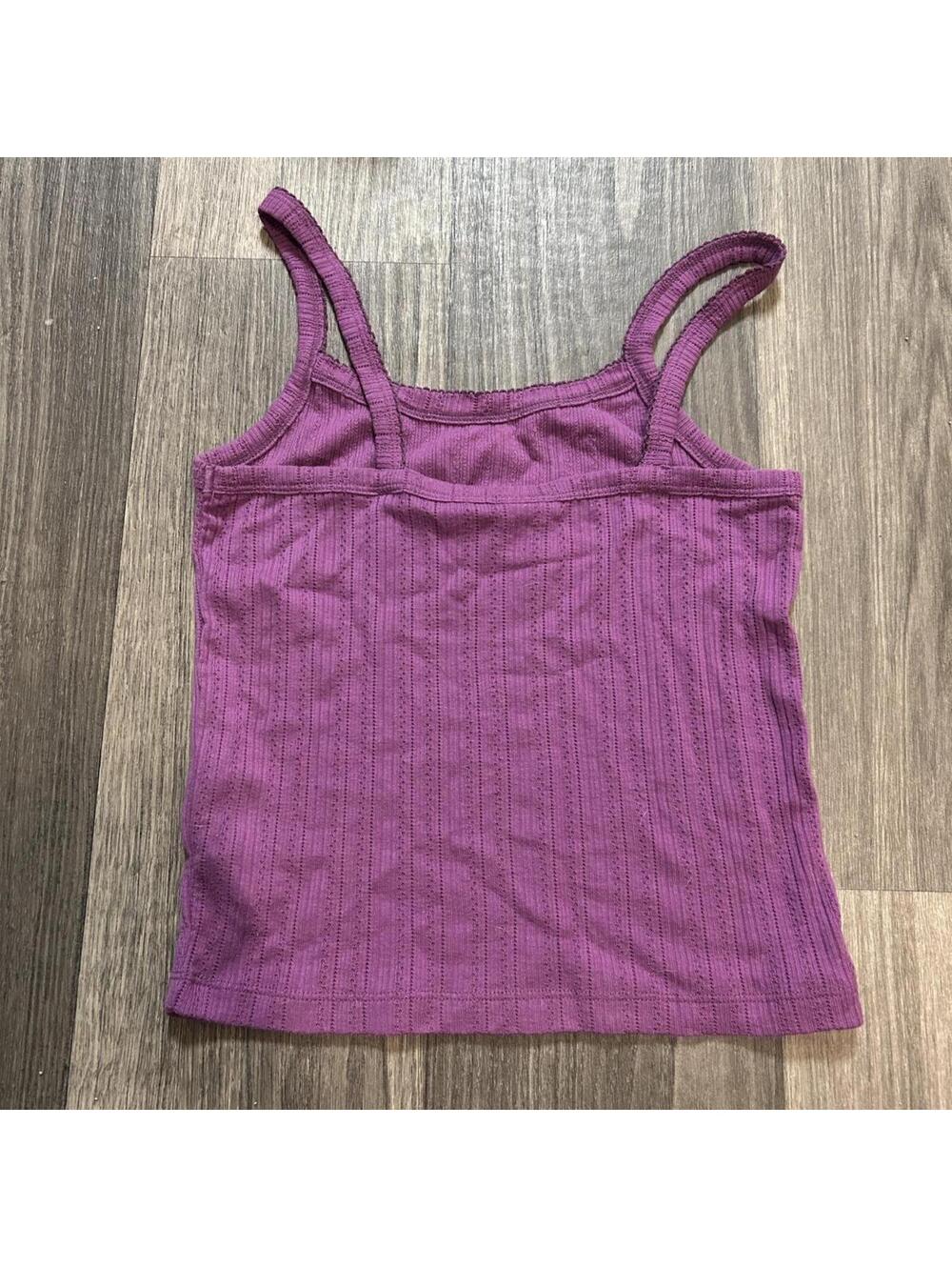 Urban Outfitters Eggplant Purple “Bittersweet” Lemons Graphic Thermal Tank Sz M - Picture 4 of 4